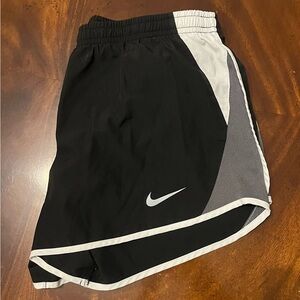 Nike Black Dri-FIT Athletic Shorts with Subtle Gray Logo
